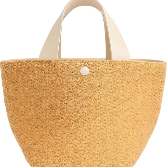 Women Straw Handbag Boho Chic Summer Beach Eco-friendly Rattan - Picture 1 of 6